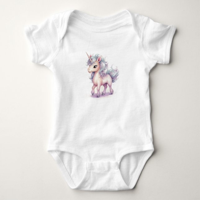 Snygg Unicorn, Girl Gift T Shirt (Framsida)