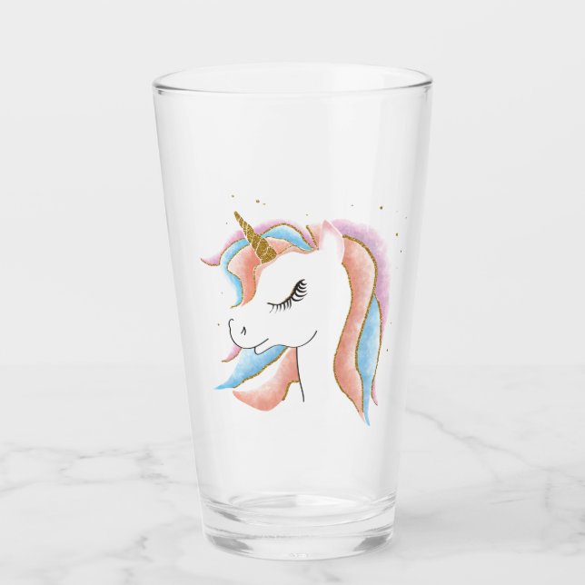 Snygg Unicorn Glaskopp (Framsida)