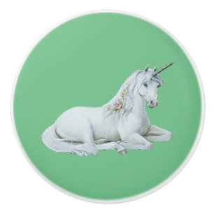 Snygg Unicorn-Grönt Knopp