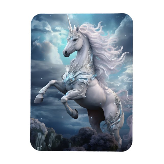 Snygg Unicorn Magnet (Vertikal)