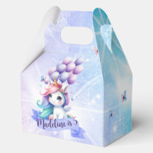 Snygg Unicorn med ballongfavoritbox
