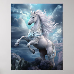 Snygg Unicorn Poster