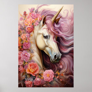 Snygg Unicorn Poster