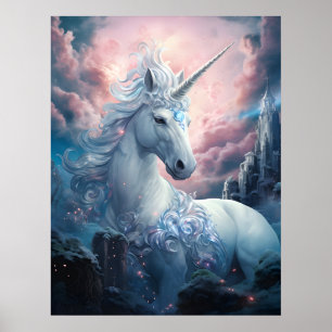 Snygg Unicorn Poster