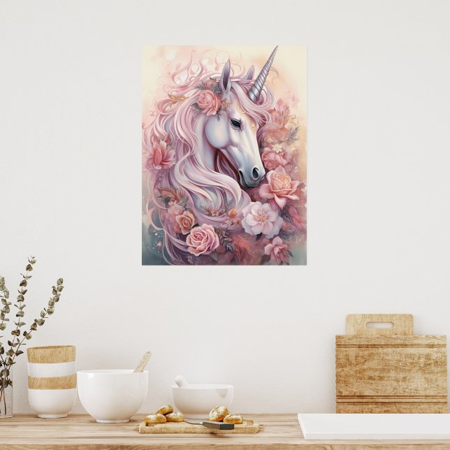 Snygg Unicorn Poster (Kök)