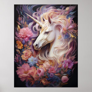 Snygg Unicorn Poster