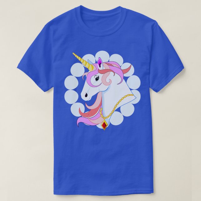Snygg Unicorn T Shirt (Design framsida)