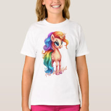 Snygg Unicorn T-Shirt för flickor