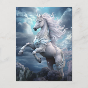 Snygg Unicorn Vykort