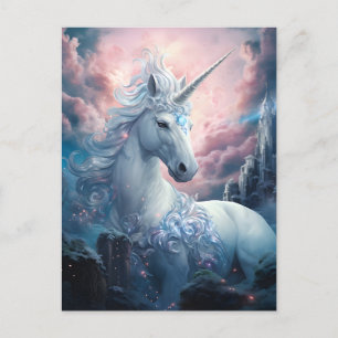Snygg Unicorn Vykort