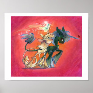 Snygg Unicorn Walk Poster