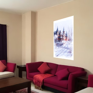 Snygg unik Mansion AI Art Poster