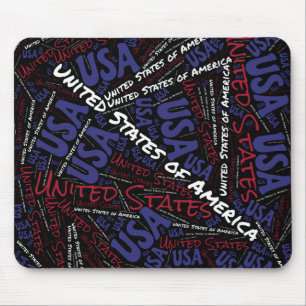 Snygg United Stater Flagga Patriotic Musmatta