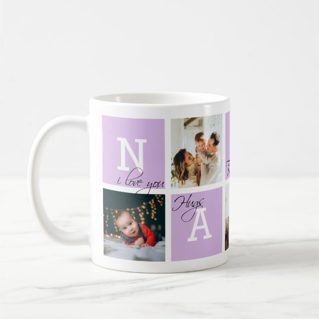 Snygg uppskattning Nanny 5 Photo Light Lila Kaffemugg (Vänster)