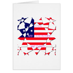 Snygg USA flagga Motif-design Hälsningskort
