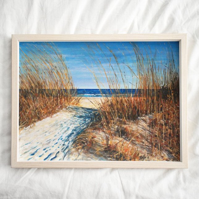 Snygg utskrift av Sand Dunes Beach Fine Art Poster (Skapare uppladdad)