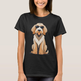 Snygg utterhund med solglasögon t shirt