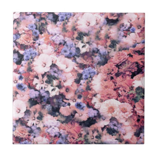 Snygg Vår Blommigt Kakelplatta