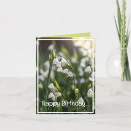 Snygg Vår blommor Birthday Helgkort