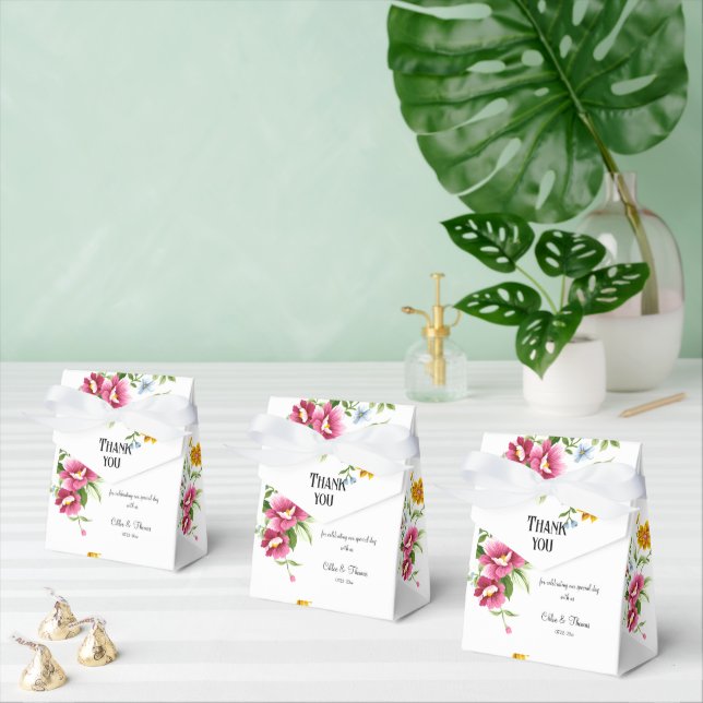 Snygg Vår blommor Bröllop Presentaskar (Multipel)