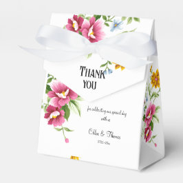 Snygg Vår blommor Bröllop Presentaskar