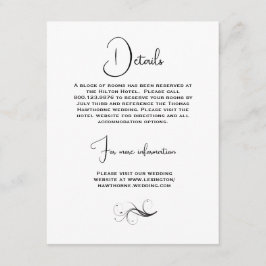 Snygg Vår blommor Bröllop Tilläggskort