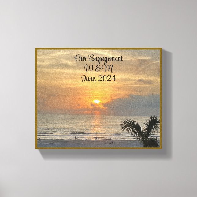 Snygg, vår Förlovning Canvas (Framsida)