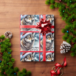 Snygg Varg i Snö Presentpapper