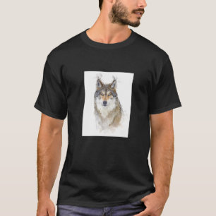 Snygg Varg Porträtt Wildlife T Shirt