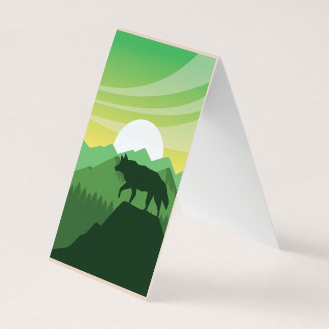 Snygg varg visitkort (Baksida)