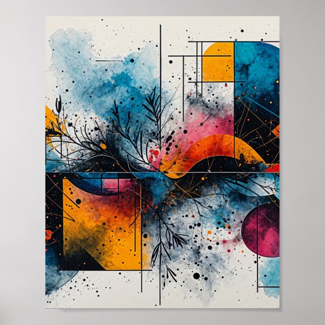 Snygg Vatten-färg med flytande Poster (Framsidan)