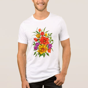 Snygg vattenfärg Bouquet of Flowers-34123 T Shirt