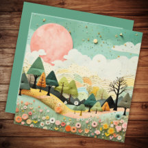 Snygg vattenfärg liggande Tack