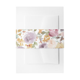 Snygg vattenfärgsblomma Pastellteckningar Band För Inbjudningskort