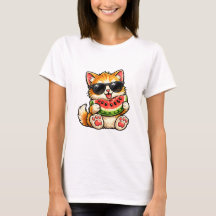 Snygg Vattenmelon Katt