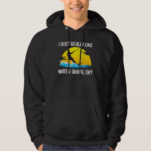 Snygg Vattenskidåkning För Män Kvinnor Skidsport S Hoodie