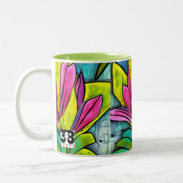 Snygg växtodling Två-Tonad mugg (Vänster)