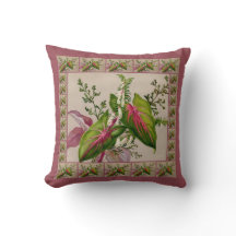 Snygg Victorian Blommigt Art Pillow
