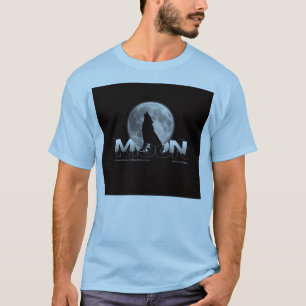 Snygg Vilda Djur Natur Typografi Pastellblå T Shirt