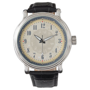 Snygg Vintage Ansikte Wrist Watch Armbandsur