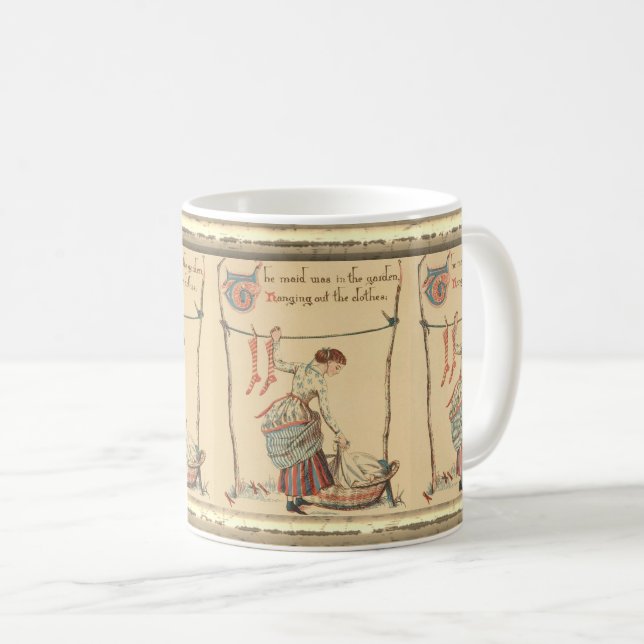 Snygg Vintage Dam Kaffemugg (Framsida höger)