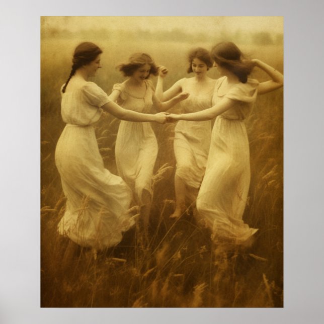 Snygg vintage dam poster (Framsidan)