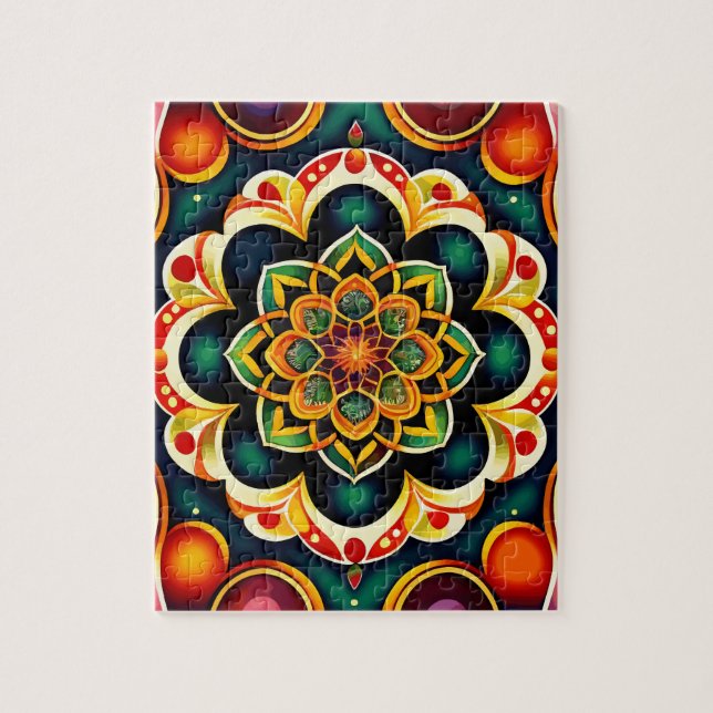 Snygg Vintage Mandala Pussel (Vertikal)