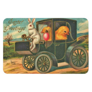 Snygg Vintage Påsk Magnet