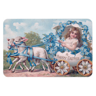 Snygg Vintage Påsk Magnet