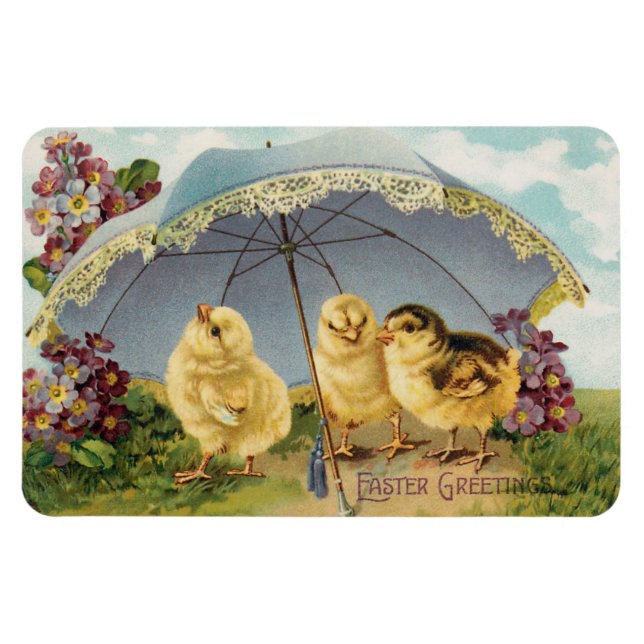 Snygg Vintage Påsk Magnet (Horisontell)