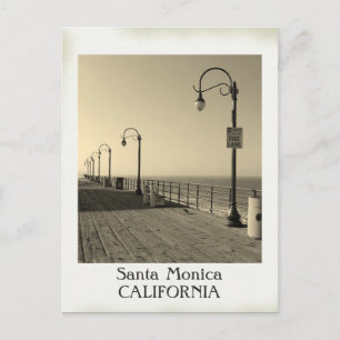 Snygg Vintage Santa Monica Postcard! Vykort