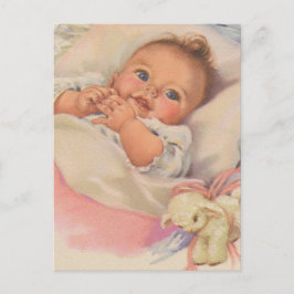 Snygg Vintage Smiling Baby Vykort