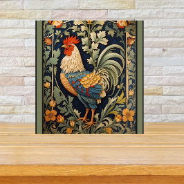 Snygg Vintage Tupp William Morris Inspired Kakelplatta