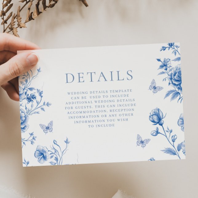 Snygg Vintage Vår blommor Bröllop Tilläggskort (Skapare uppladdad)